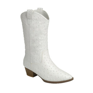 Western Glam Boot (Ivory)