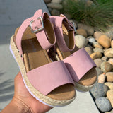 Espadrille sandals (Dusty Pink)
