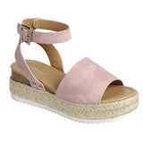 Espadrille sandals (Dusty Pink)