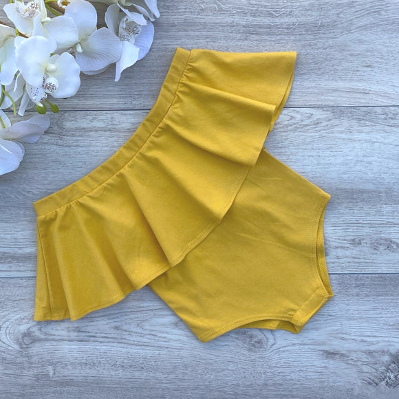 Off the shoulder bodysuit (Mustard)