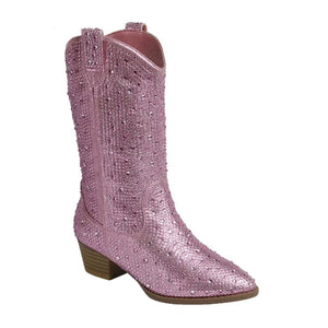 Western Glam Boot (Pink)