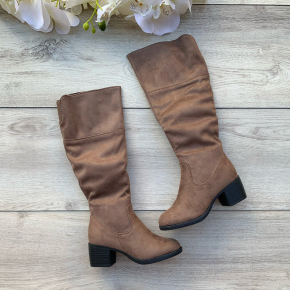 Chloe Over the knee Boots (Taupe)