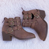 Ankle booties (Tan)